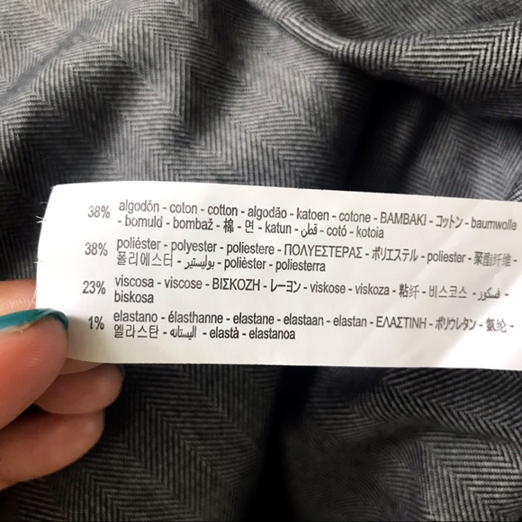 ☑️ ZARA GREY HERRINGBONE LONG SLEEVE MAXI DRESS! - Picture 9 of 9